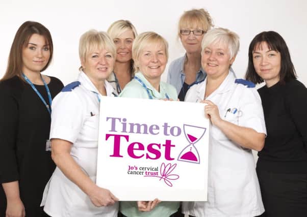 NHS staff take care of Time To Test