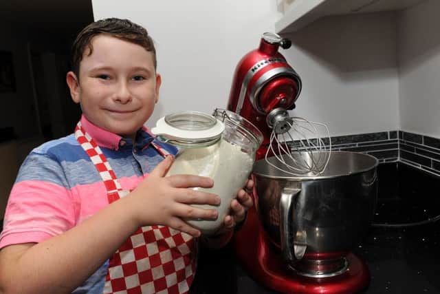 Jamie Wimble, 10, will appear on CBBC's junior bake off. Picture: Andrew Roe