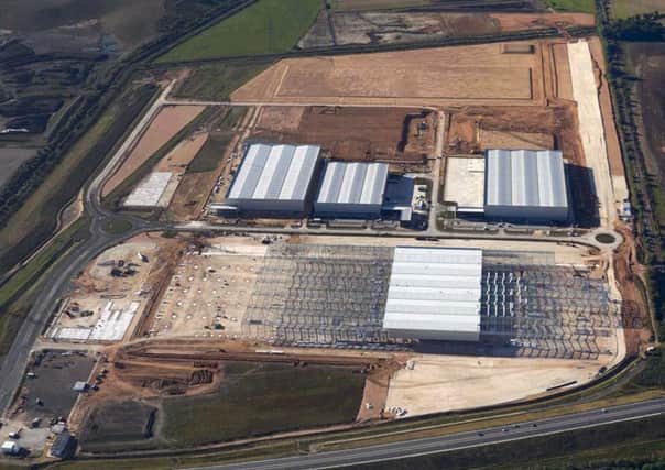 The iport side of the planned Lidl distribution base