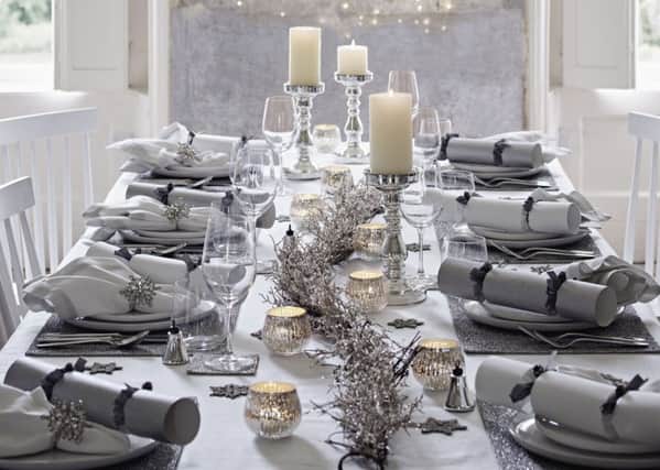 Table decorations all available from The White Company. Picture: PA Photo/Handout.