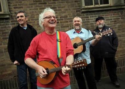 The Pitmen Poets, are, from left, Jez Lowe, Billy Mitchell, Bob Fox and Benny Graham. Picture: Paul Norris.
