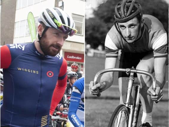 Sir Bradley Wiggins came to Harworth to pay tribute to Tommy Simpson.