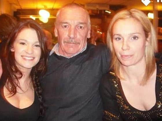Ralph Chambers with his daughters Jemma (left) and Laura (right). (Photo: SWNS).