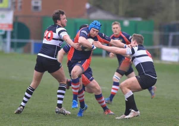 Adam Kettle scored Phoenix's only try in their defeat to Lymm. Photo: FSP Images