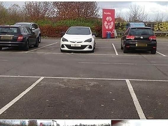 Luke Vardy's car on the Parking Like A T**t in Doncaster Facebook page. (Photo: Facebook).