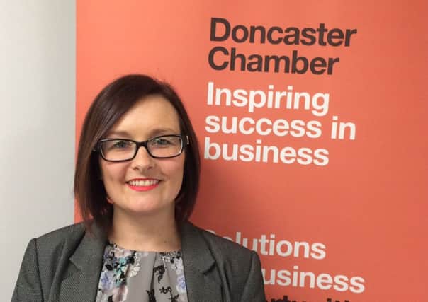 Business and education manager at Doncaster Chamber, Tina Slater
