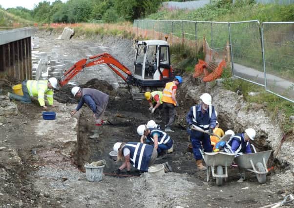 Dig at a Chesterfield Canal site