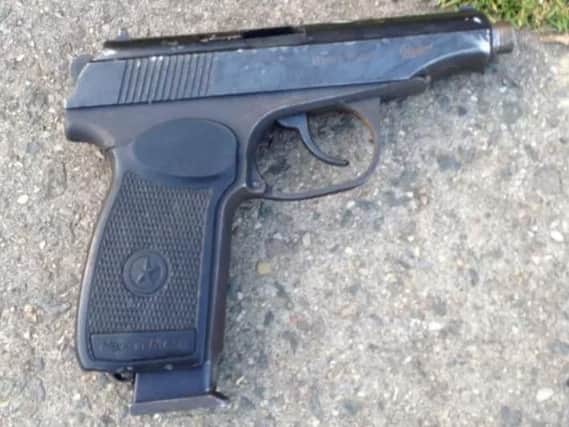 This Russian handgun, loaded with live ammunition, was dumped in Arbourthorne during a police chase in 2013