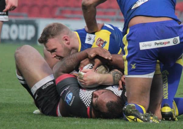 Action from Dons' win over Sheffield. Photo: Simon Hall