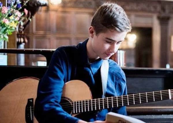 Young folk musician James Haigh