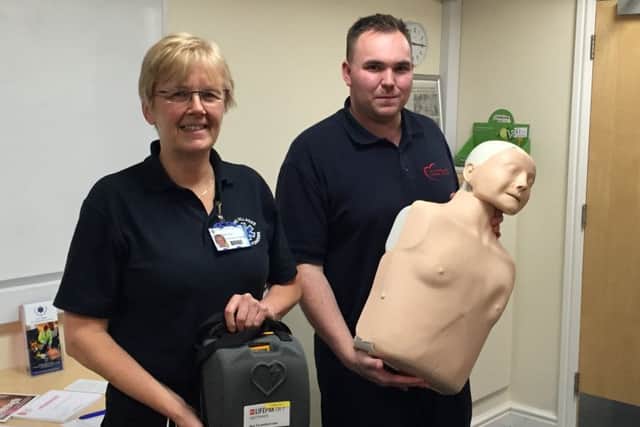 Community First Responder team members Mary Riches and Shaun Johnson