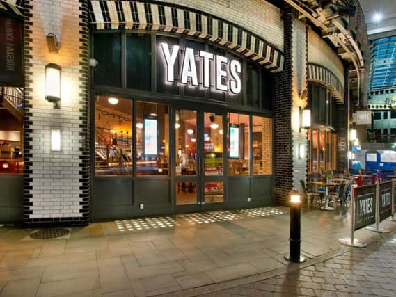 The new Yates bar in Doncaster will look similar to this recently refurbished branch in Manchester.