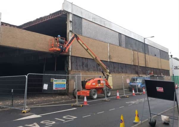 Demolition has started at the former Doncaster sorting office