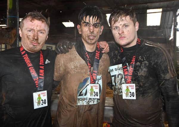 Competitors from North Lindsey College taking part in the Tough Guy Challenge 2017