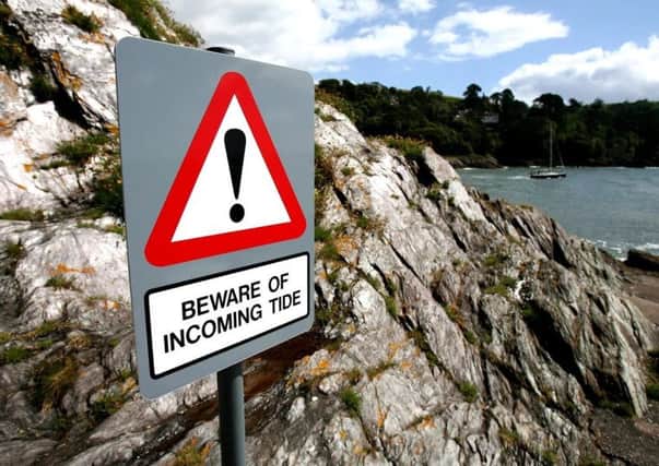 One district council say its insurers advised them to put the sign up over health and safety fears. The average business owner now spends over a quarter of their time grinding through admin and battling red tape and regulations. - SWNS