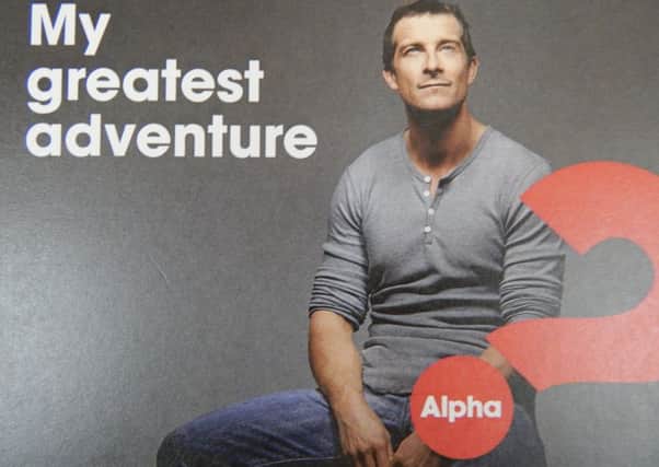 Bear Grylls who supports Alpha