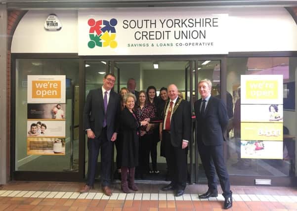 Dame Rosie Winterton MP officially opens the new South Yorkshire Credit Uniuon in Doncaster