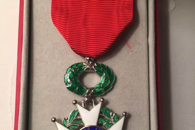 Lance Corporal Fred Adamson's Legion of Honour medal