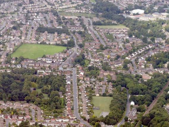 Dronfield from above.