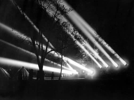 Searchlights have been spotted in the skies over Doncaster.
