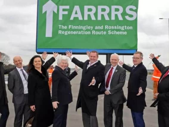 Civic leaders celebrate completion of phase one of the Great Yorkshire Way.