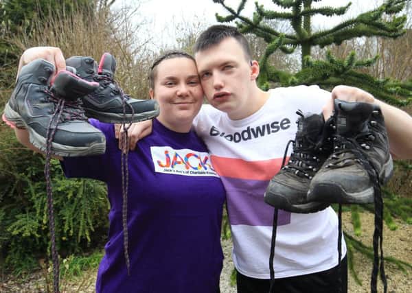 Jack Marshall and Jaimie Marshall from Belton are in training to climb Ben Nevis.