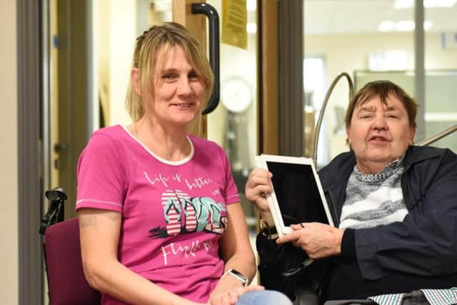 Sharon Maughan and David Brown are often found at the Partially Sighted Society in Doncaster