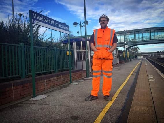 Doncaster rail worker Jamie Morgan.