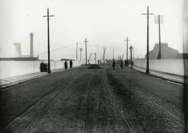 This photograph, taken in 1910 by Luke Bagshaw and Son, shows Doncaster's North Bridge.