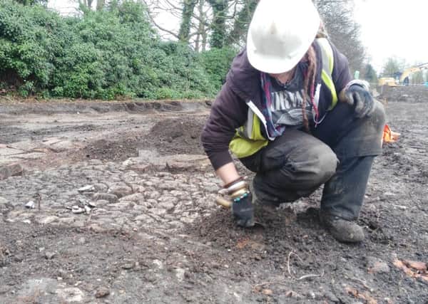 Archaeological dig at Thorne