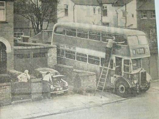 The bus as it looked in the early 70s.