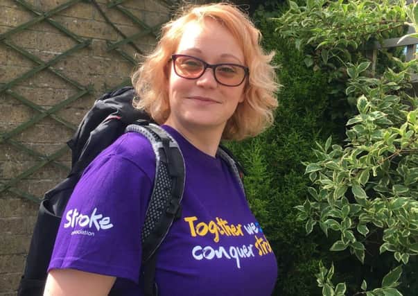 Sarah Daniels, who will climb Mount Kilimanjaro in October to raise funds for the Stroke Association