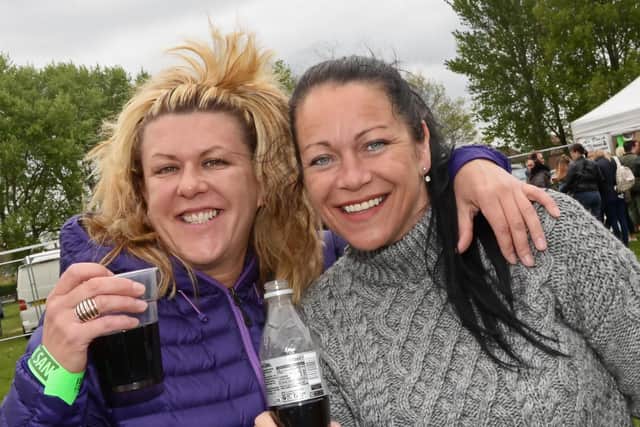Sue Thomas and Sharon Shaw enjoy the fun.