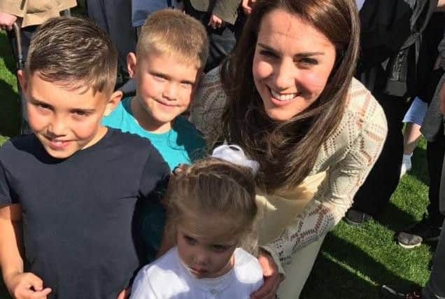 The Duchess of Cambridge meets the youngsters