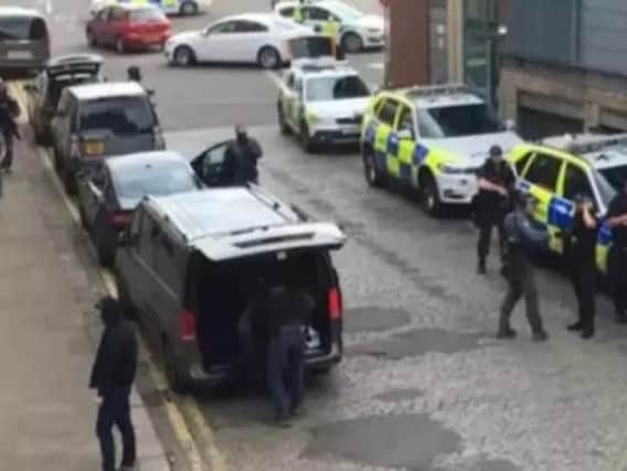 Counter-terror police swoop in Sheffield.
