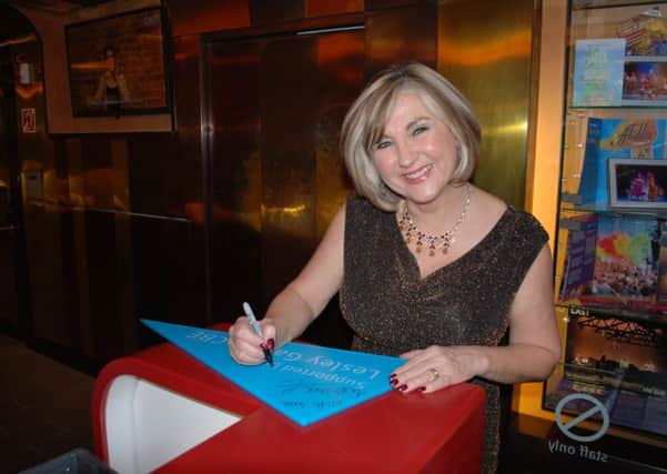 Doncaster-born international opera star Lesley Garrett made her mark with a signed a piece of Cast Confetti and pledged her support to their campaign as Cast theatre's first ever Patron.