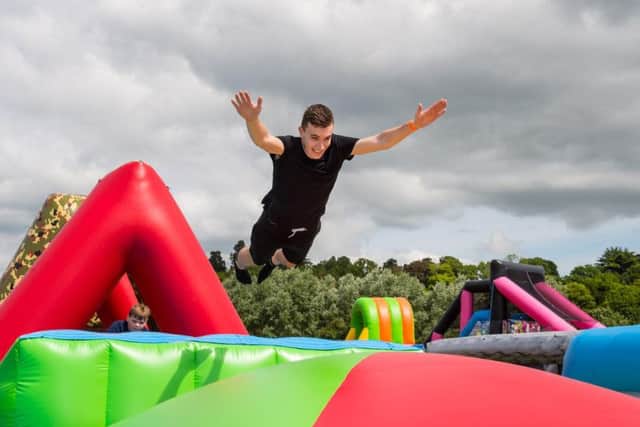 The world's biggest inflatable obstacle course is coming to Doncaster this weekend.