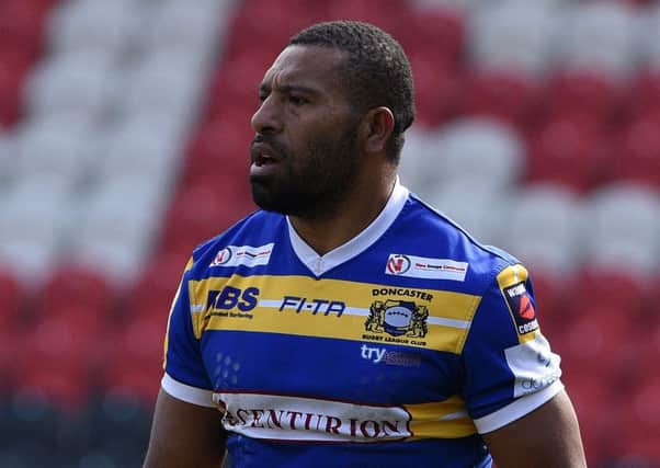 Dons' Jason Tali scored his 12th try of the season. Picture: Andrew Roe