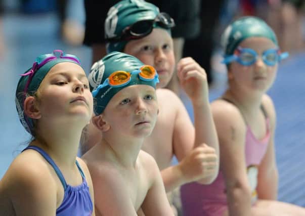 Youngsters from Doncaster School for the Deaf take part in the U14 Panathlon Northern Swimming Finals. Photo: Anna Gowthorpe