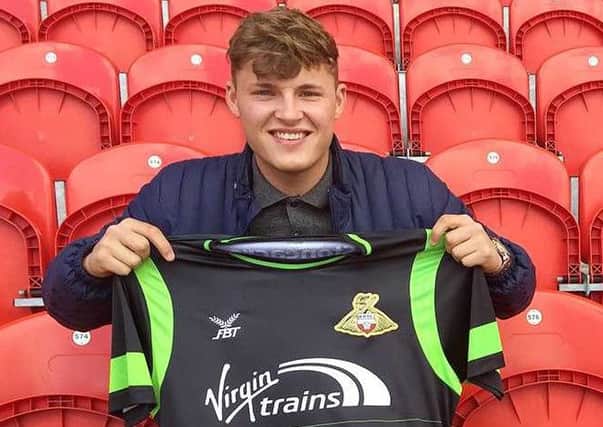 Tyler Walker. Picture courtesy of Doncaster Rovers
