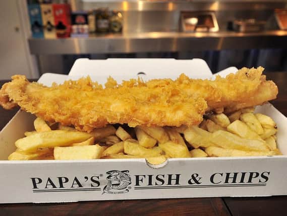 The fish and chips were launched into space from Sheffield.
