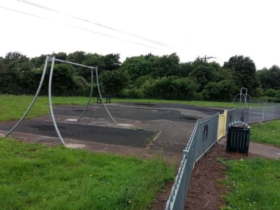 Play equipment has been taken away from the Attlee Avenue playground in Rossington because of vandalism