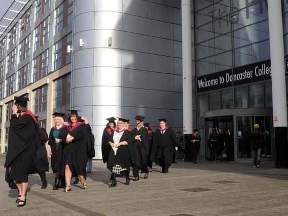 Doncaster College on graduation day