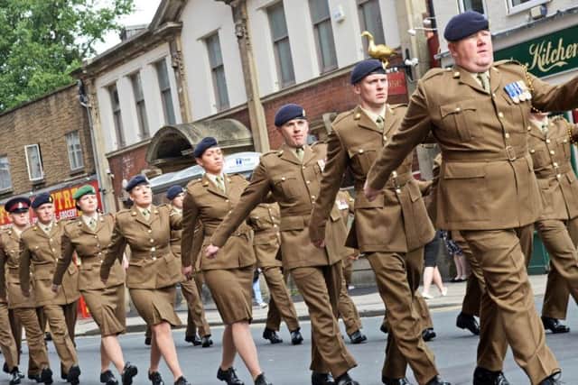 There will also be a military parade through the town centre.