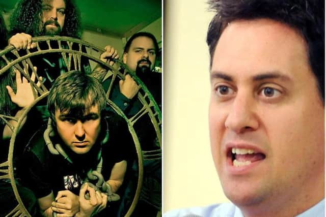 Ed Miliband has been singing with Napalm Death on Radio 2.
