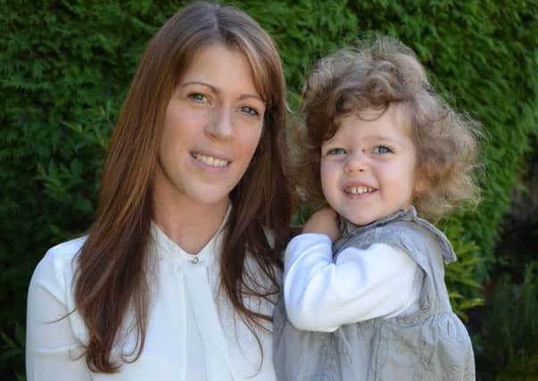 Jo McBride, from Sprotbrough, with daughter Freya