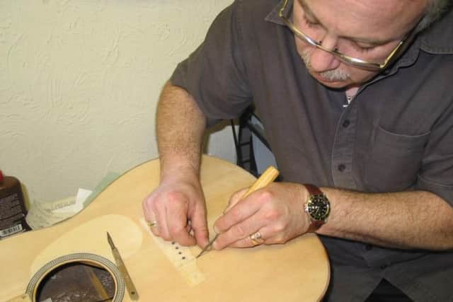 Stuart in his workshop