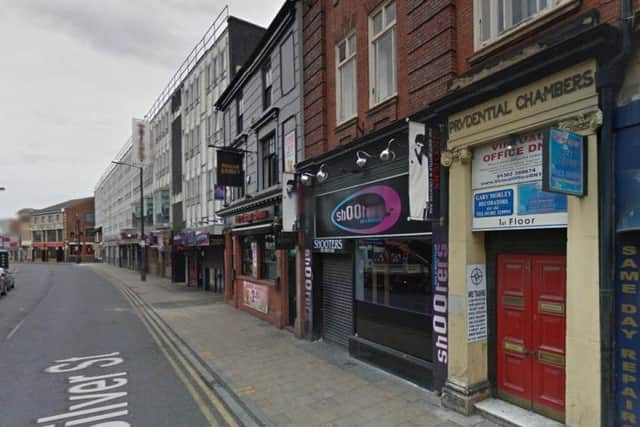 The alleged rape happened at Shooters Bar in Silver Street on June 25