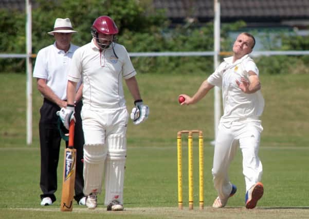 Craig Richardson took five wickets for Brodsworth Main in their win over Knottingley Town. Photos: Glen Ashley