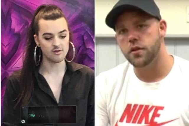 Billy Joe Saunders (right) could be in hot water with boxing chiefs over his picture of Meadowhall shop assistant Jonny Marsh.
